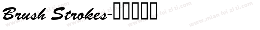 Brush Strokes字体转换